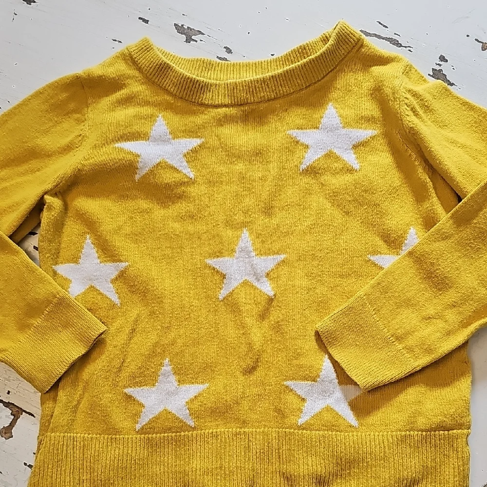 Mustard Gap 2t 3t Star Knit Sweater *